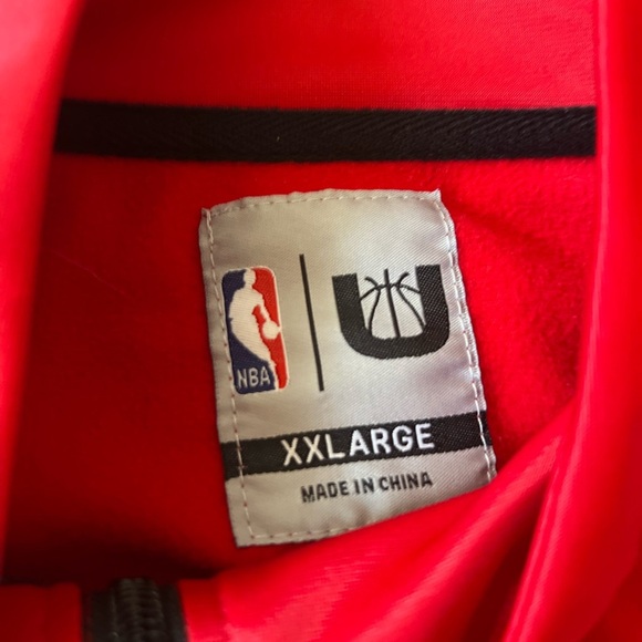 Portland Trail Blazers NBA Track Jacket Men’s Size XXL Red Black Back Logo - Picture 3 of 7